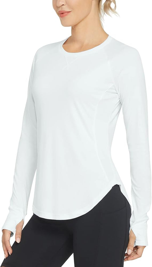 Women's UPF 50+ UV Shirts Long Sleeve Workout Sun Shirt