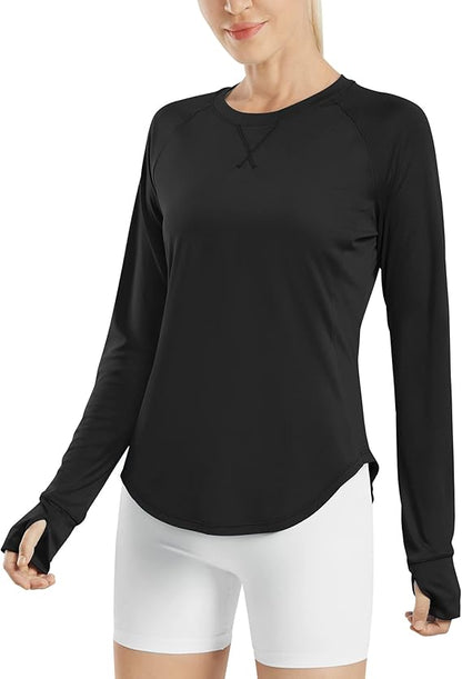 Women's UPF 50+ UV Shirts Long Sleeve Workout Sun Shirt